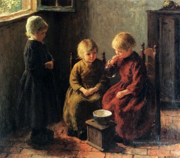 Souffler des bulles Impressionniste Edward Henry Potthast Peinture à l'huile